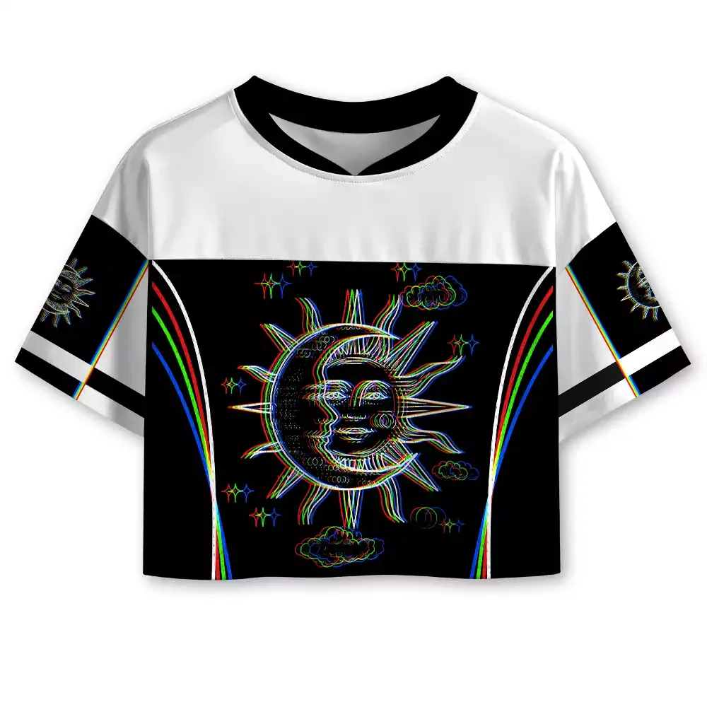 Designed Soulisfree Eclipse of the Soul Cropped Mesh Jersey