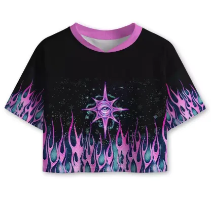 Soulisfree Inferno Of Awareness Cropped Mesh Jersey