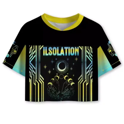 Soulisfree Starlight Silence Drop Cropped Mesh Jersey