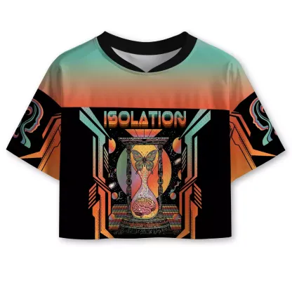 Soulisfree Solitary Mind Cropped Mesh Jersey