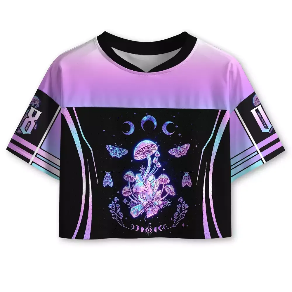 Designed Soulisfree Lunar Fungi Cropped Mesh Jersey
