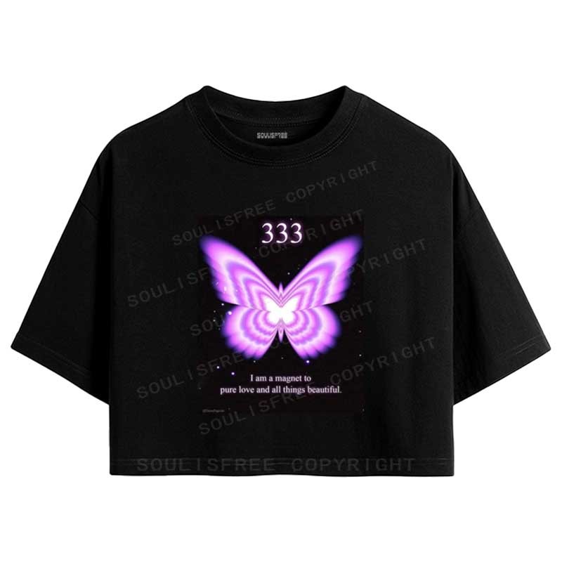 Designed Soulisfree All Things Beautiful Crop Tee