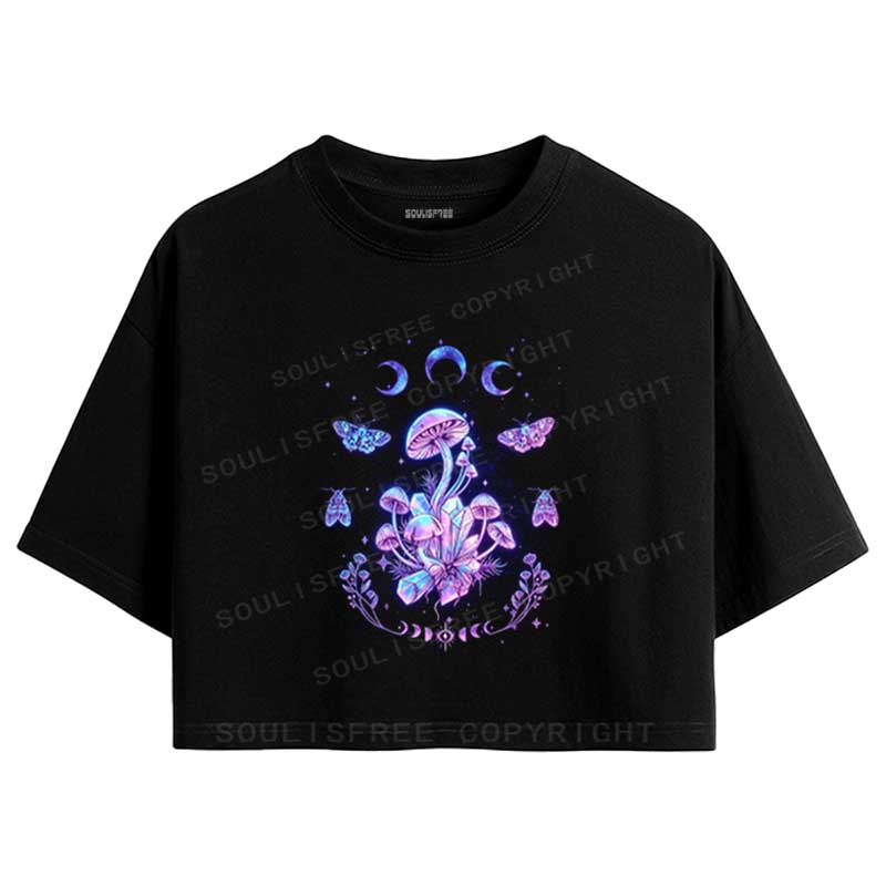 Soulisfree Lunar Fungi Crop Tee