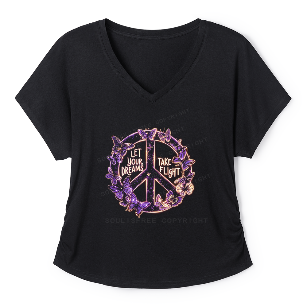 Soulisfree Let Your Dreams Take Flight  Dolman Sleeve Top
