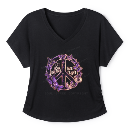 Soulisfree Let Your Dreams Take Flight  Dolman Sleeve Top
