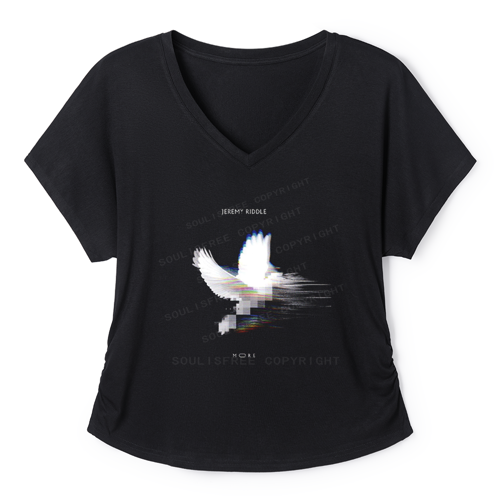 Soulisfree Digital Peace Graphic  Dolman Sleeve Top