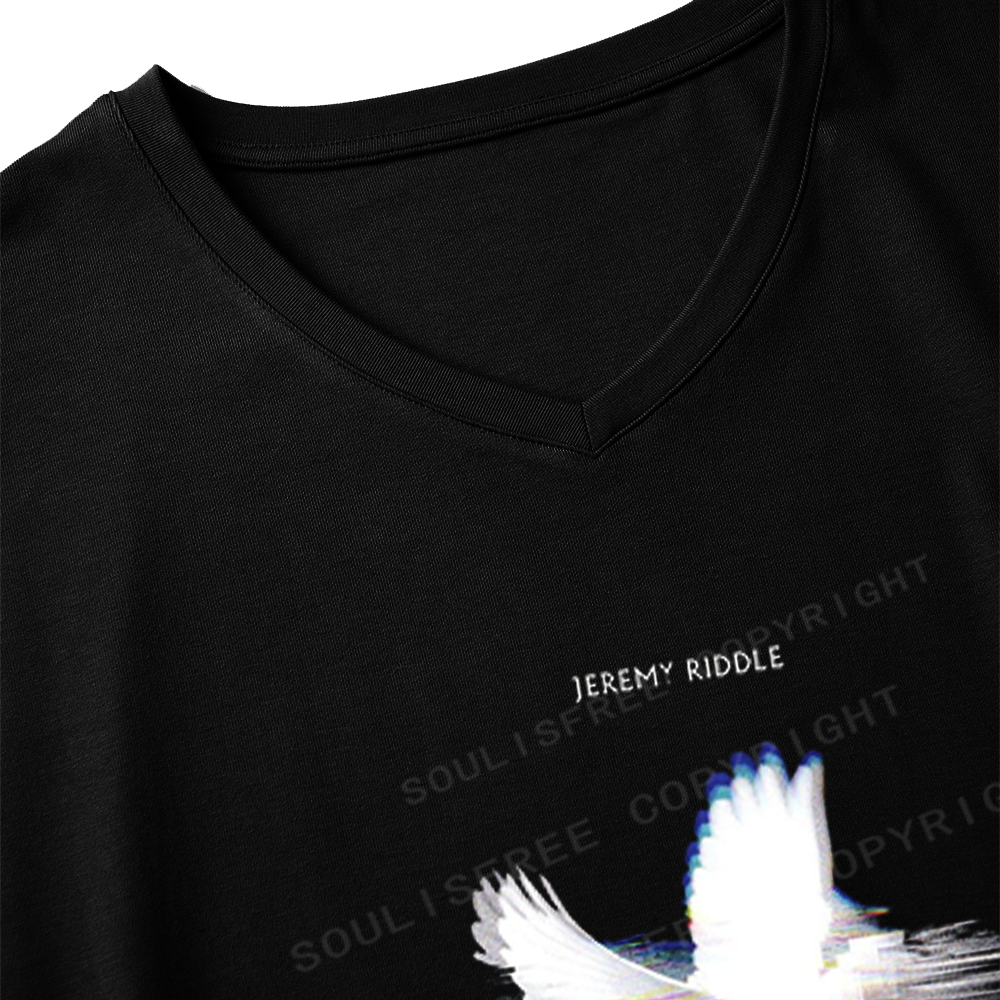 Soulisfree Digital Peace Graphic  Dolman Sleeve Top