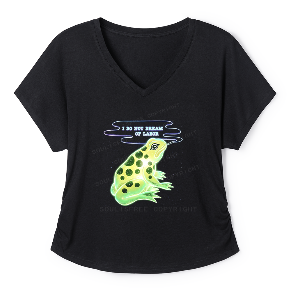 Soulisfree Anti-Work Frog Graphic  Dolman Sleeve Top