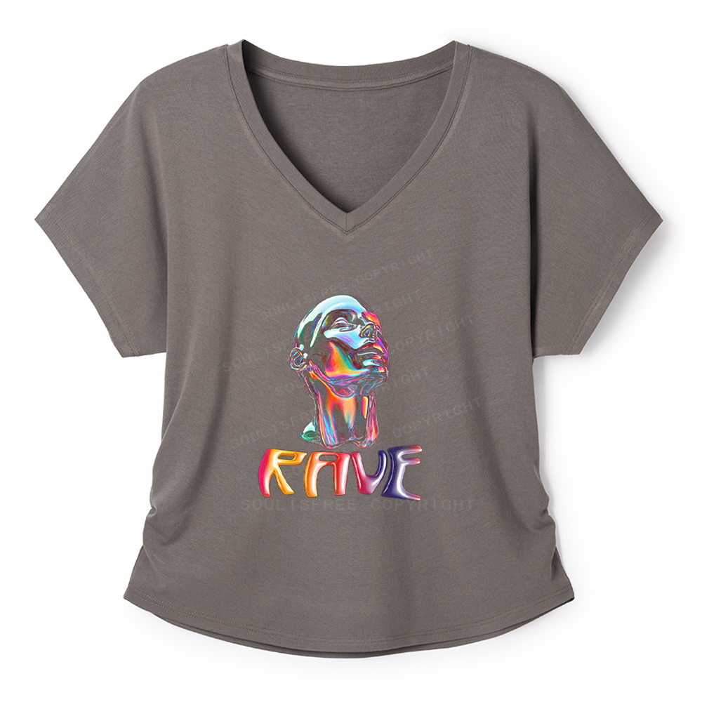 Soulisfree 3D Head Interface  Dolman Sleeve Top