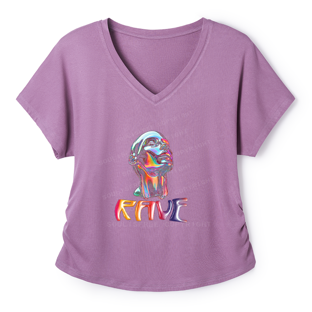 Soulisfree 3D Head Interface  Dolman Sleeve Top