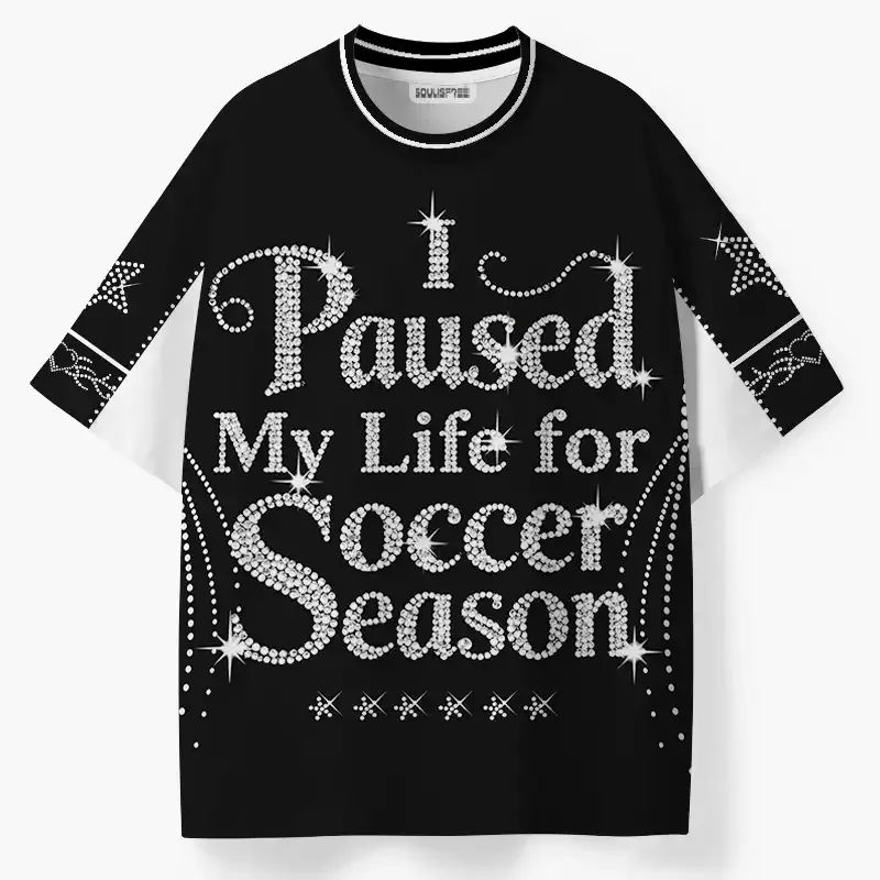 Designed Soulisfree I Paused My Life for Soccer Season ECO‑PERF Graphic Tee
