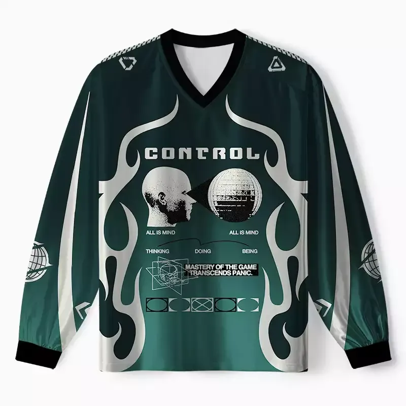 Designed Soulisfree Cyber Forest Neural Control Long Sleeve Jersey