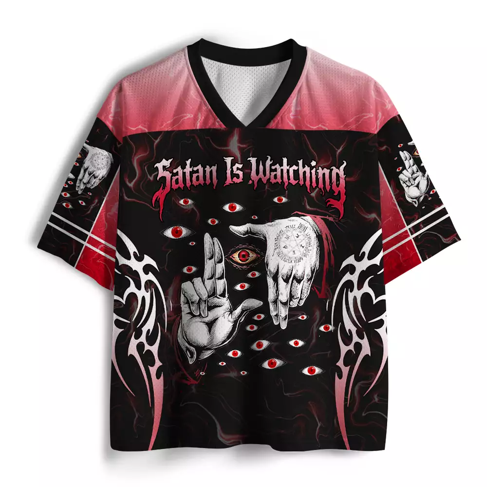 Soulisfree Satan Is Watching Mesh Jersey