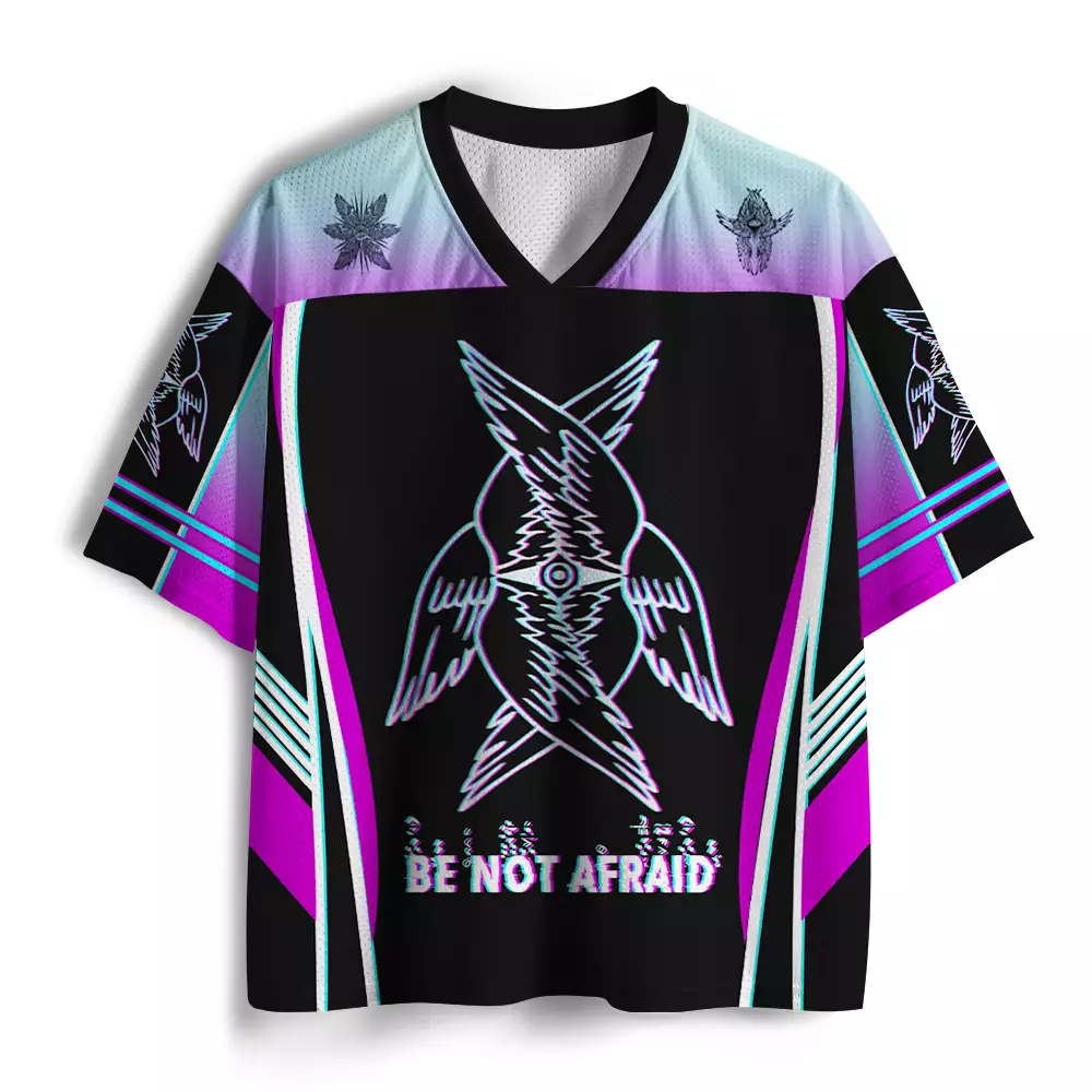Soulisfree BE NOT AFRAID — Divine Glitch Wings Mesh Jersey
