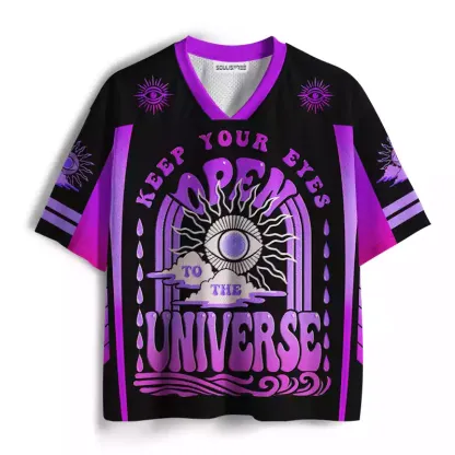 Soulisfree Keep Your Eyes Open to the Universe Mesh Jersey 