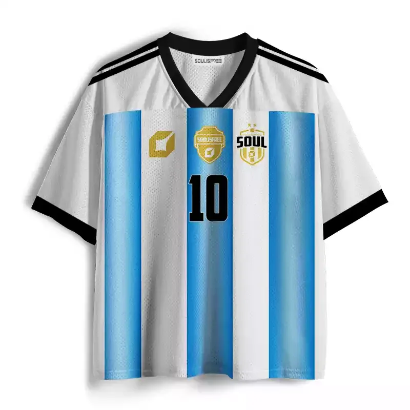 Designed Soulisfree Celestial Stripes Mesh Jersey