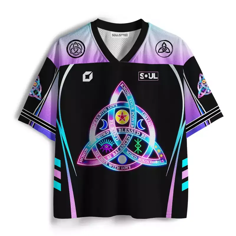 Designed Soulisfree Celtic Knot Mesh Jersey