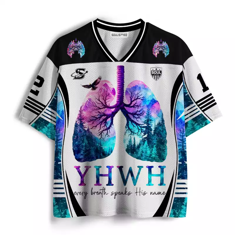 Soulisfree  Every Breath Speak His Name Mesh Jersey