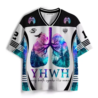 Soulisfree  Every Breath Speak His Name Mesh Jersey