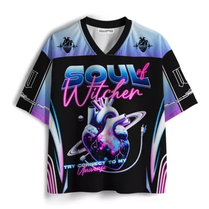 Soulisfree Cosmic Heart & Cable  Mesh Jersey