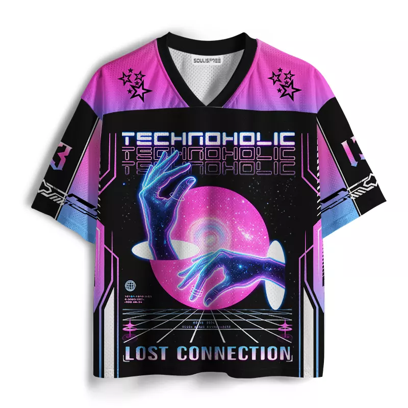 Soulisfree Technoholic Graphic Mesh Jersey