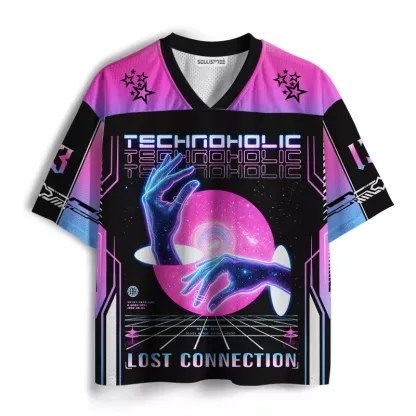 Soulisfree Technoholic Graphic Mesh Jersey