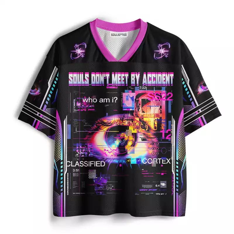 Soulisfree Digital Existentialism Aesthetic Mesh Jersey