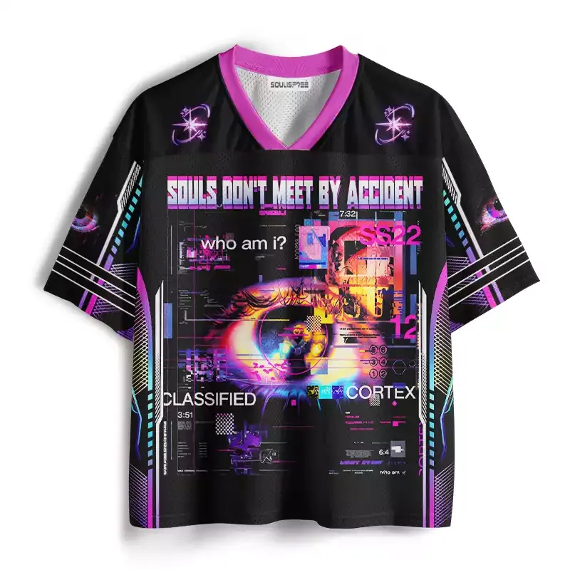 Soulisfree Digital Existentialism Aesthetic Mesh Jersey