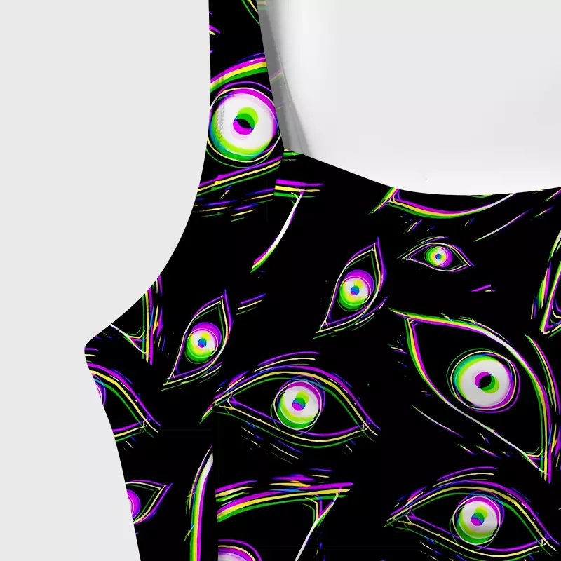 Soulisfree Glitch Vision One‑Piece Swimsuit