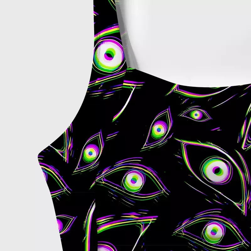 Soulisfree Glitch Vision One‑Piece Swimsuit