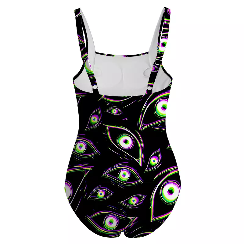 Soulisfree Glitch Vision One‑Piece Swimsuit