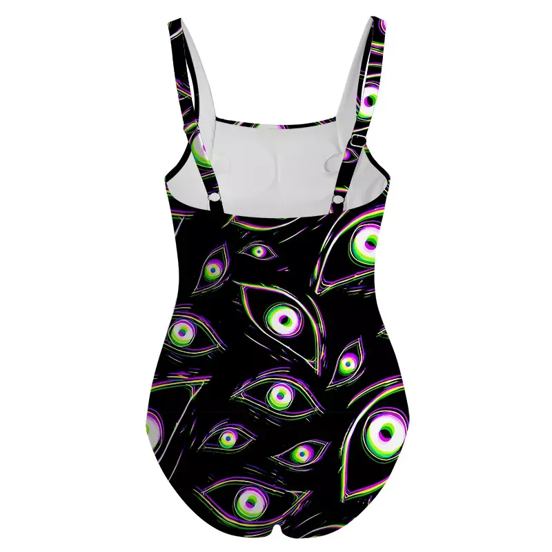 Soulisfree Glitch Vision One‑Piece Swimsuit