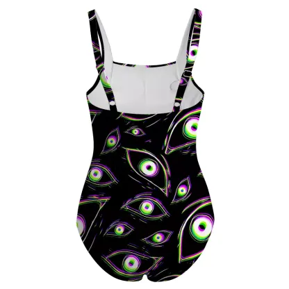 Soulisfree Glitch Vision One‑Piece Swimsuit