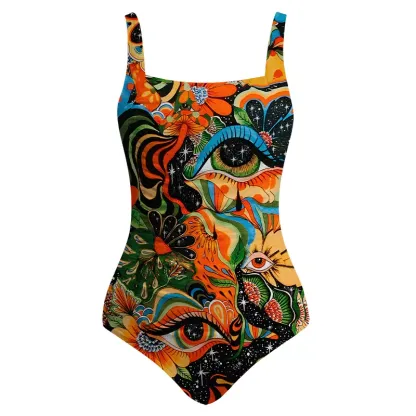 Soulisfree Floral Mirage One‑Piece Swimsuit