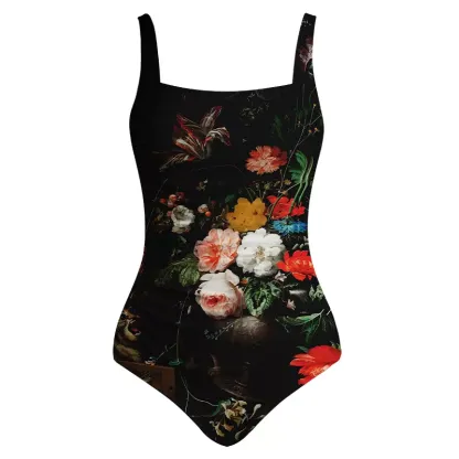 Soulisfree Dark Bouquet One‑Piece Swimsuit