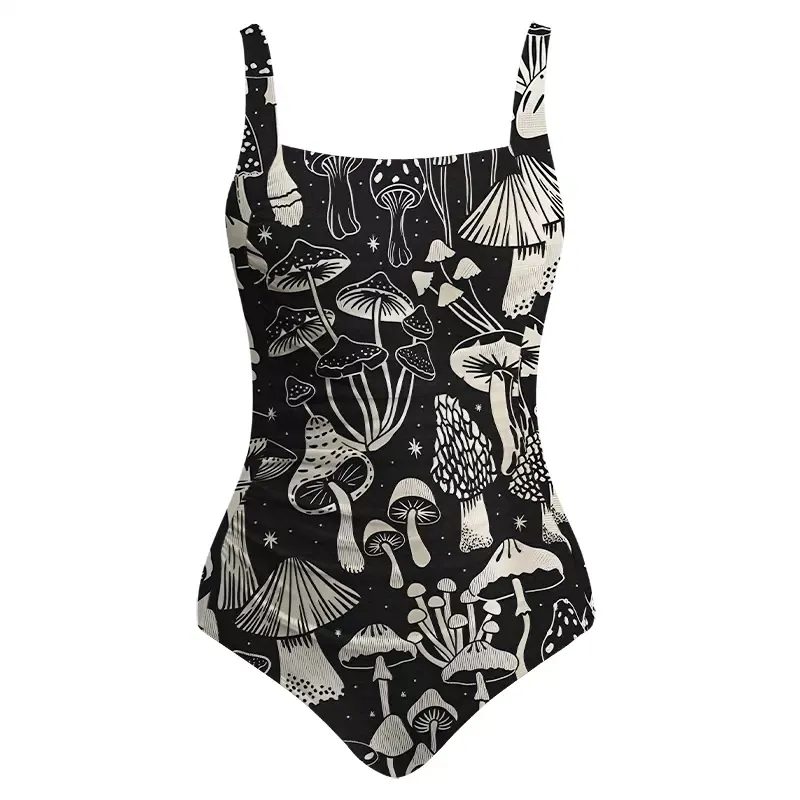Soulisfree Mystic Mushroom Forest One‑Piece Swimsuit