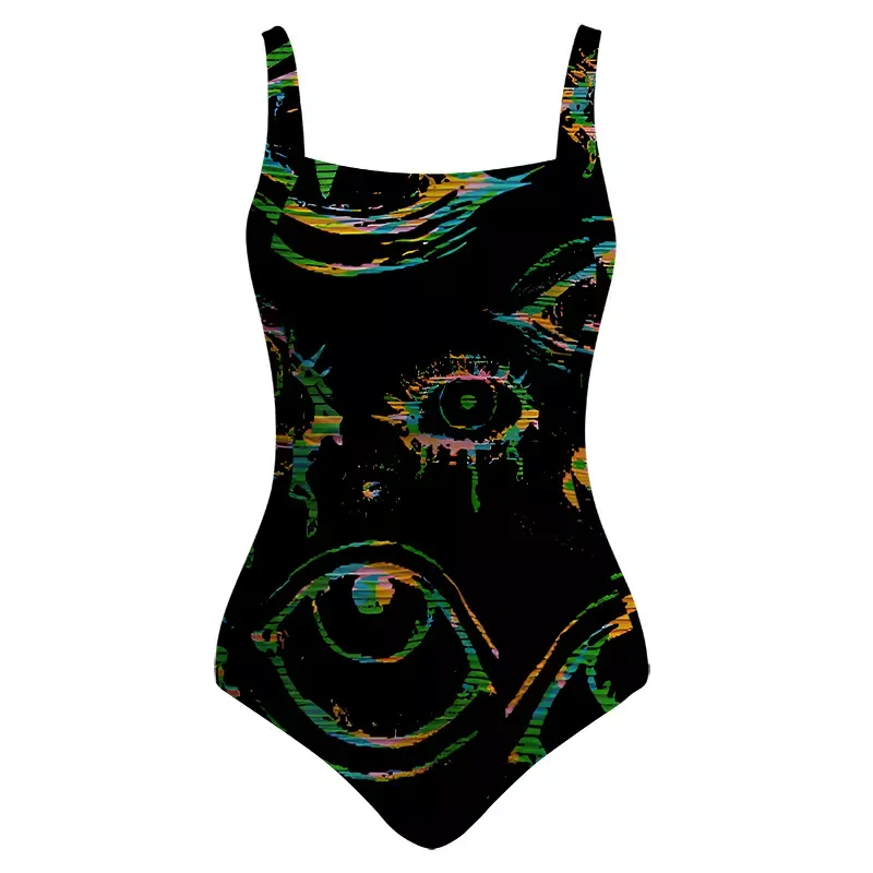Soulisfree Glitch Vision One‑Piece Swimsuit