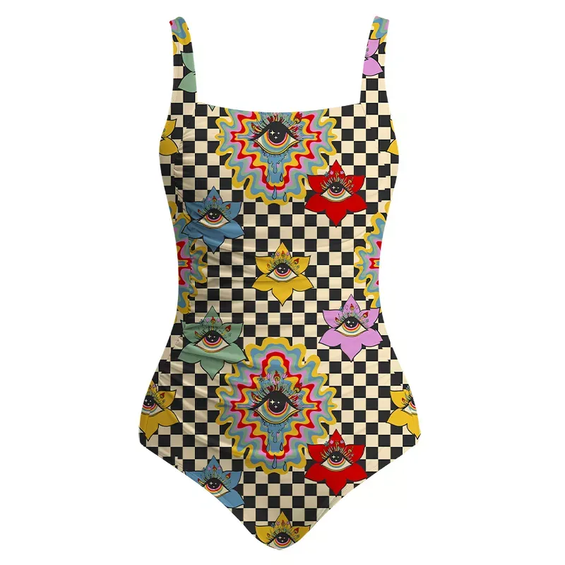 Soulisfree Third Eye Bloom One‑Piece Swimsuit