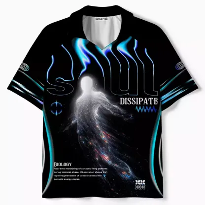Soulisfree Dreamline Optic Lines Illusion Collar Polo Jersey