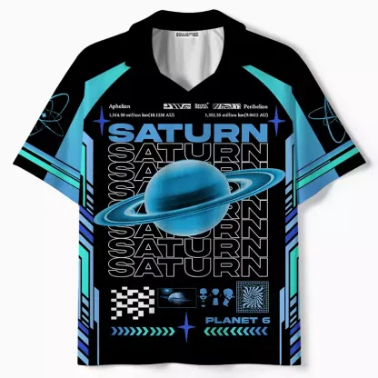 Soulisfree SATURN EXPLORER Galactic Data Collar Polo Jersey