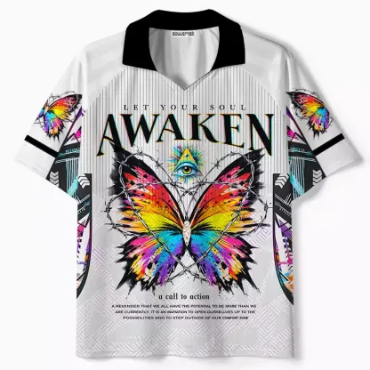 Soulisfree Let Your Soul Awaken Collar Polo Jersey