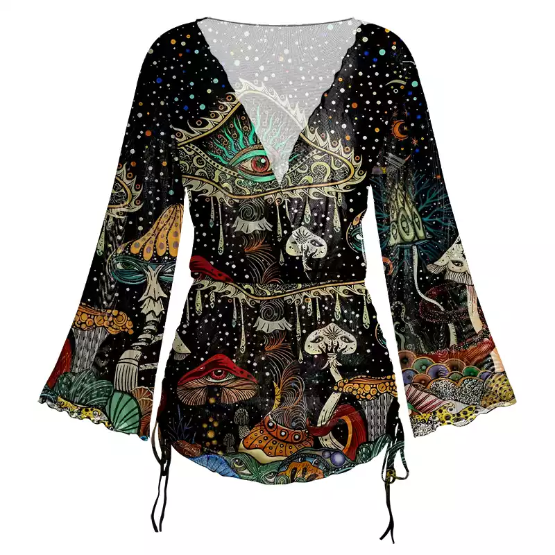 Soulisfree The Eyes of Nature Sheer Mesh Cover Up