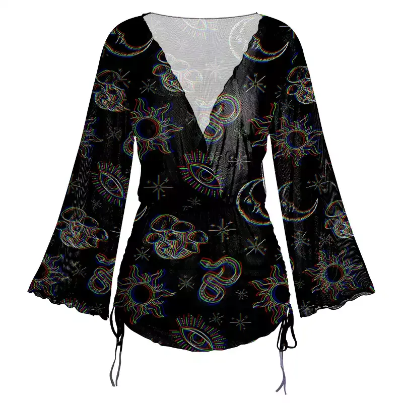 Soulisfree Sacred Glow Sheer Mesh Cover Up