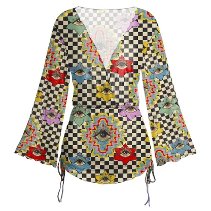 Soulisfree Third Eye Bloom Sheer Mesh Cover Up