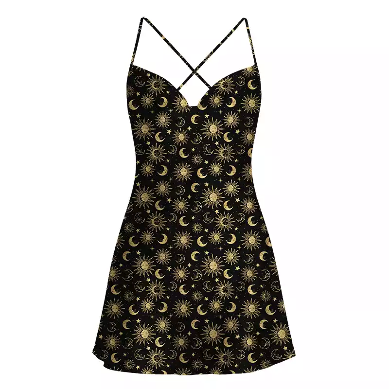 Soulisfree Stellar Dreams Satin Mini Dress