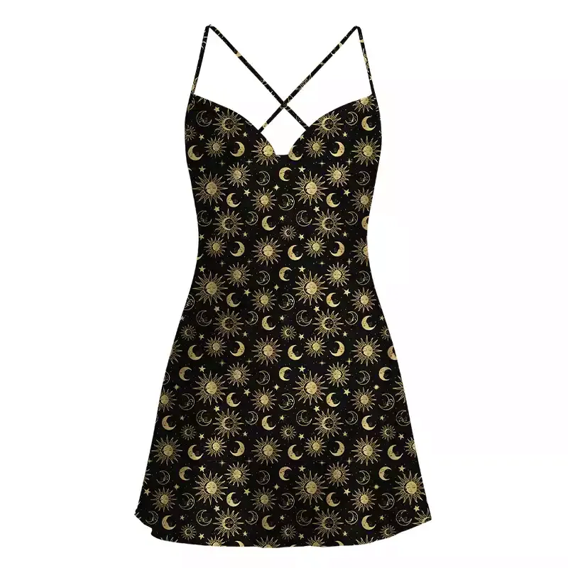 Soulisfree Stellar Dreams Satin Mini Dress