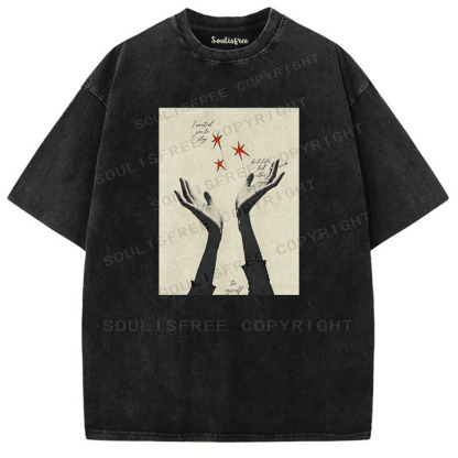 Soulisfree Lingering Hands Verse Artistic Washed Tee