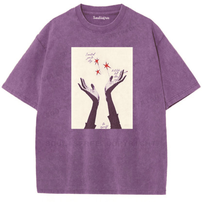 Soulisfree Lingering Hands Verse Artistic Washed Tee