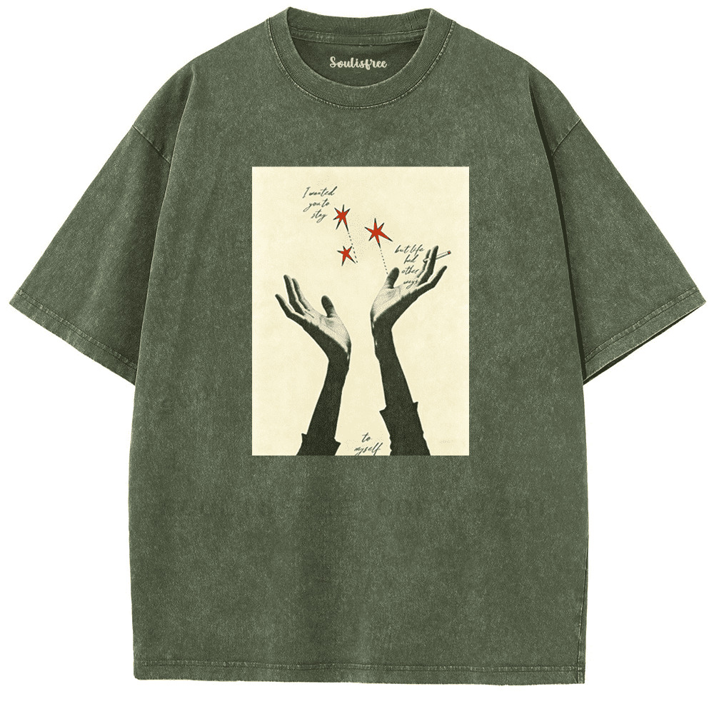 Soulisfree Lingering Hands Verse Artistic Washed Tee