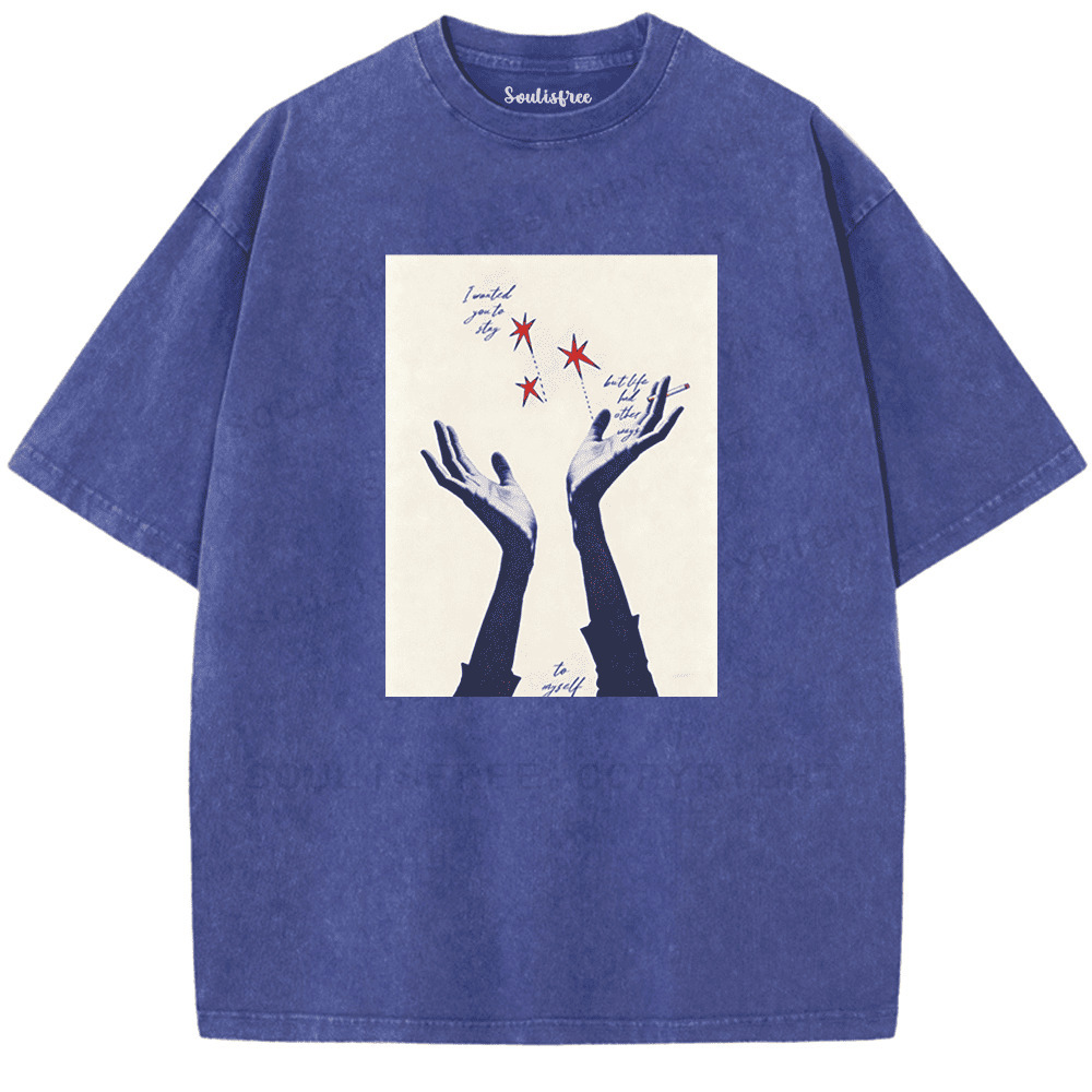 Soulisfree Lingering Hands Verse Artistic Washed Tee
